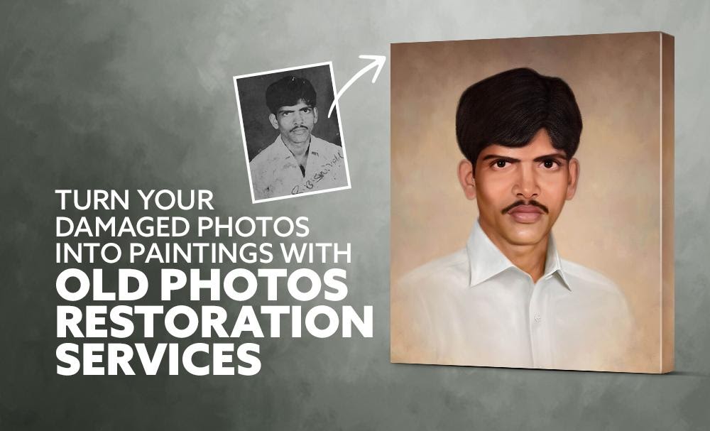 Turn Your Damaged Photos Into Paintings With Old Photos Restoration Services.