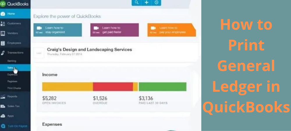 Where Do I Find the General Ledger Quickbooks Report?