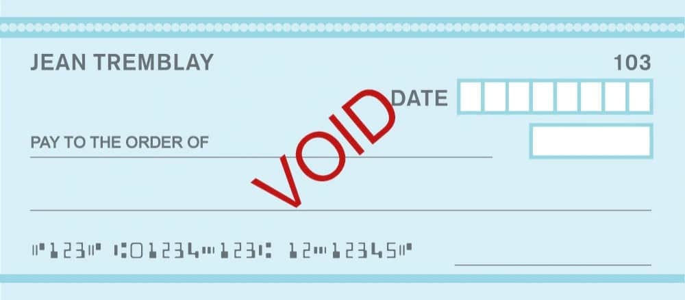 Can a�Bank Check Be Voided?