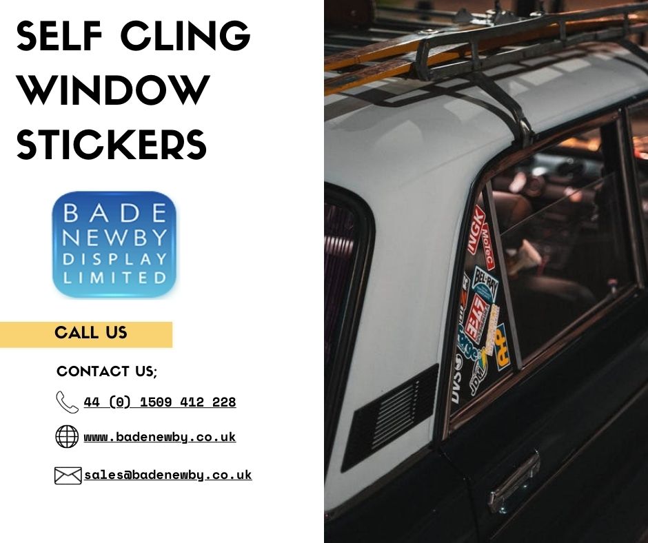 The Dynamic Range of Self Cling Window Stickers for Advertising