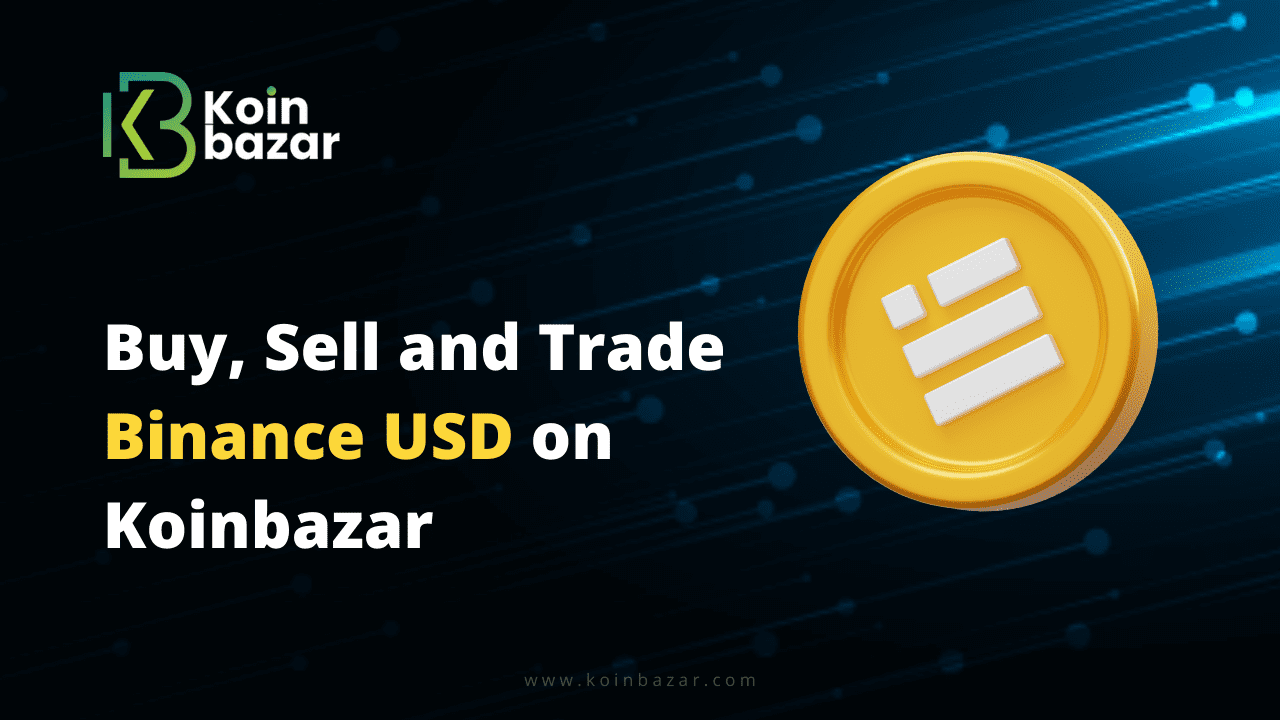 Buy, Sell and Trade Binance USD (Busd) On Koinbazar
