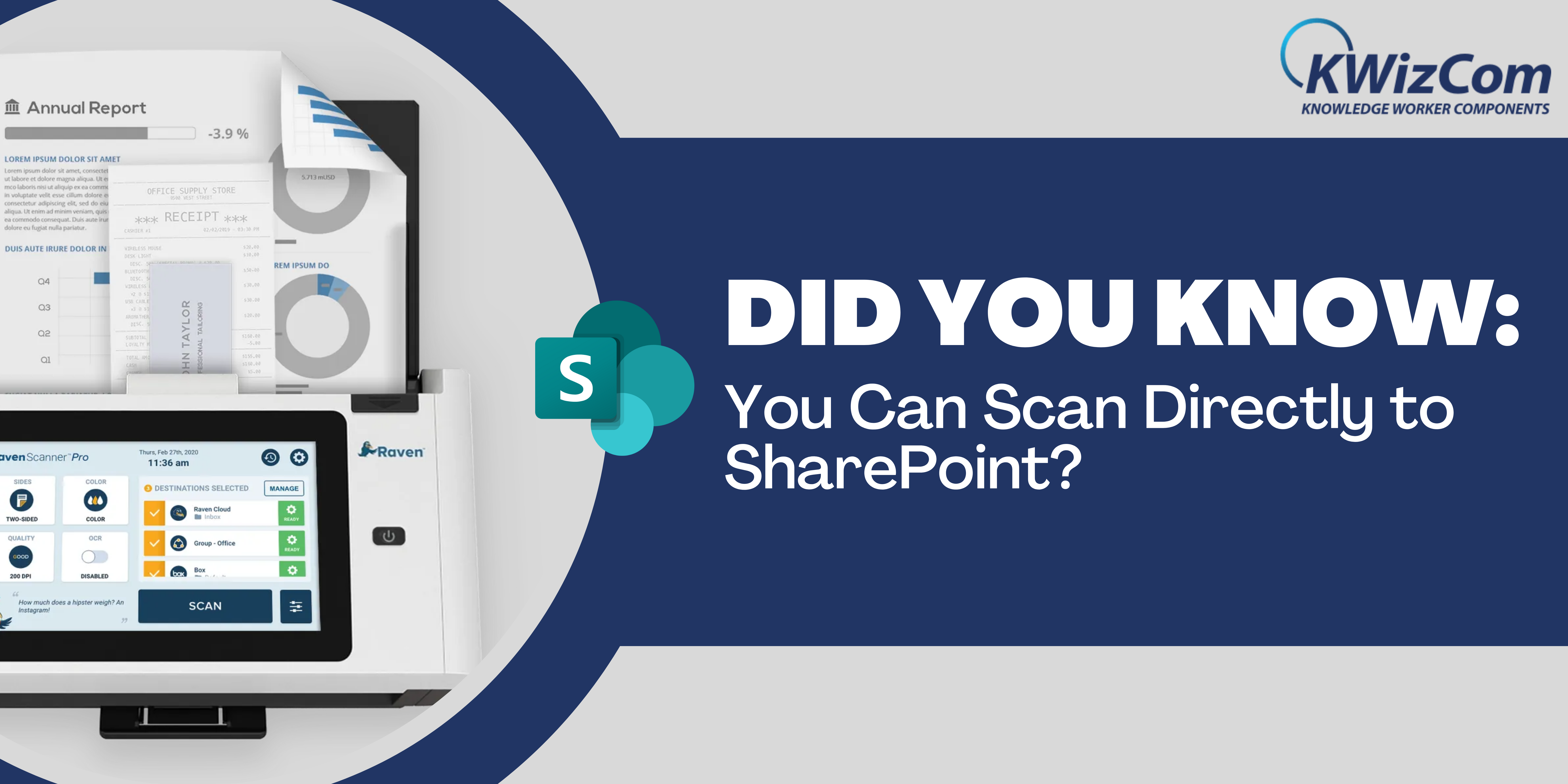Did You Know: You Can Scan Directly to Sharepoint?