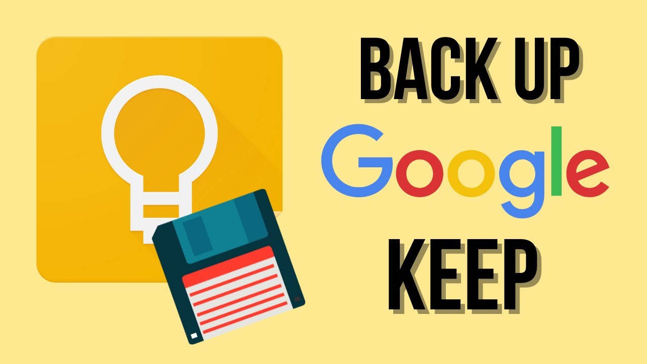 How to Back Up Google Keep Notes to Download Them Locally?