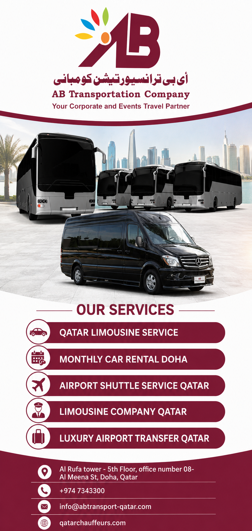 Book Professional Chauffeur and Luxury Transportation Services in Qatar with Qatar Chauffeurs