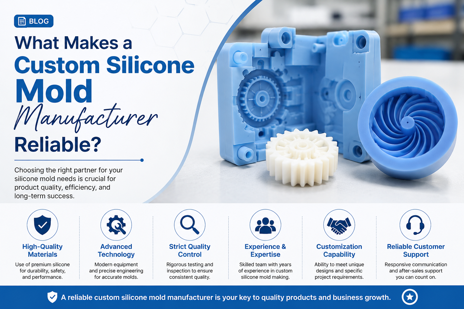 What Makes a Custom Silicone Mold Manufacturer Reliable?